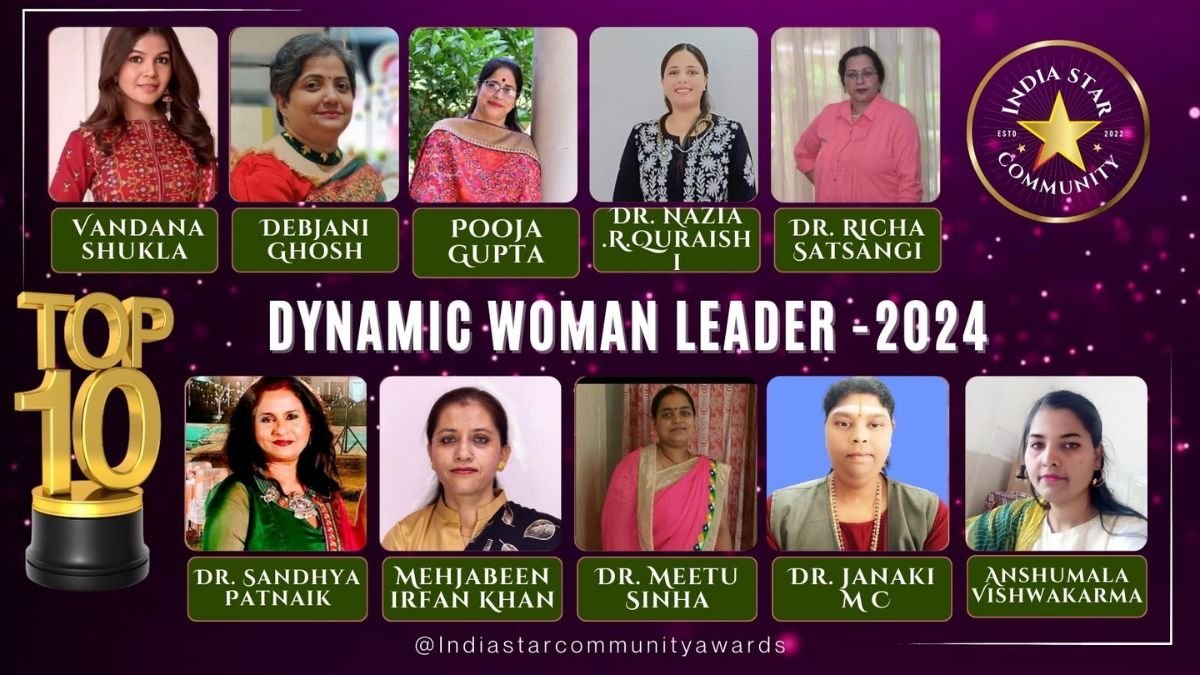 Celebrating Excellence - India Star Community Announces Top 10 Dynamic Woman Leaders - 2024 on International Women's Day-2024 - PNN Digital