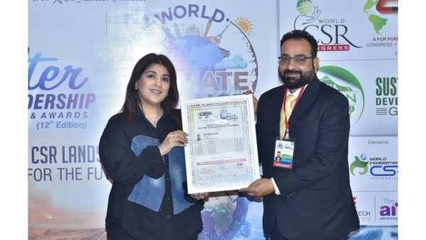 Architect of Water Transversality Honoured at World Water Leadership Congress