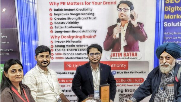 Jatin Batra founded DesigningBrain.com Strengthens Brand Visibility at WebFair 25th Edition as PR Partner