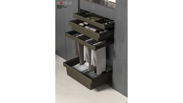 Bring Luxury and Organisation Together with Hafele’s Eminence Wardrobe Accessories