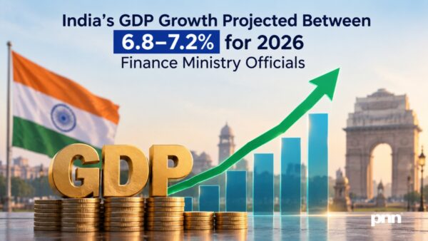India’s GDP Growth Projected Between 6.8-7.2% for 2026: Finance Ministry Officials