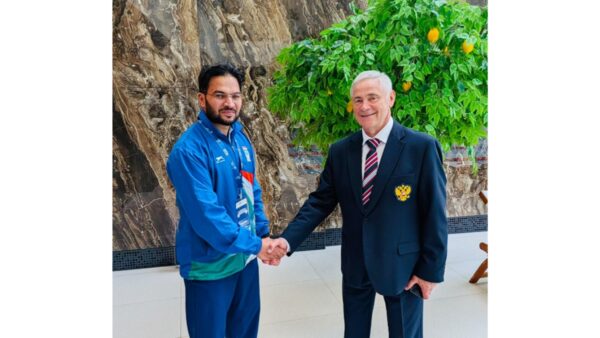 Yogesh Shelly Meets Russian Paralympic Committee President Pavel Alekseevich Rozhkov, Discusses Para Athlete Development and International Collaboration